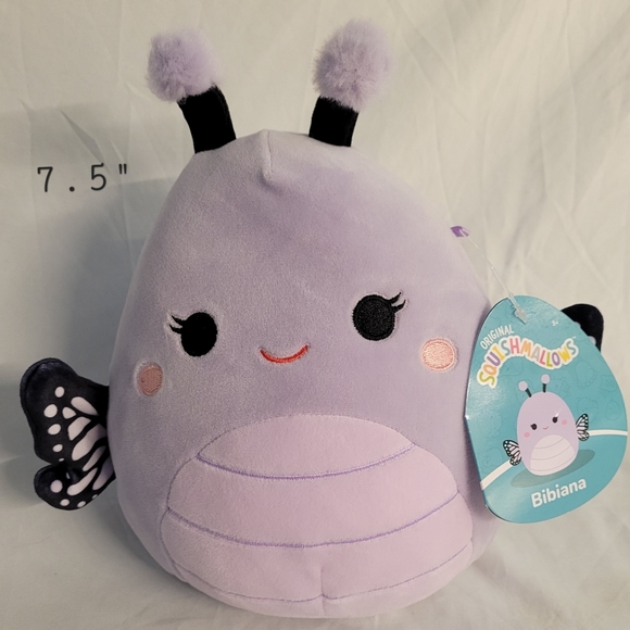Squishmallows Toys Nwt 75 Bibiana The Purple Butterfly Squishmallow